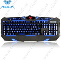 Teclado "gamer" (AULA) LED mod 2.